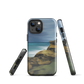 Castlepoint coastal phone case with cliffs, ocean and sky. New Zealand landscape art by designer Ben Hart.