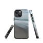 Phone case with a scenic photo of Riversdale Beach and ocean waves.