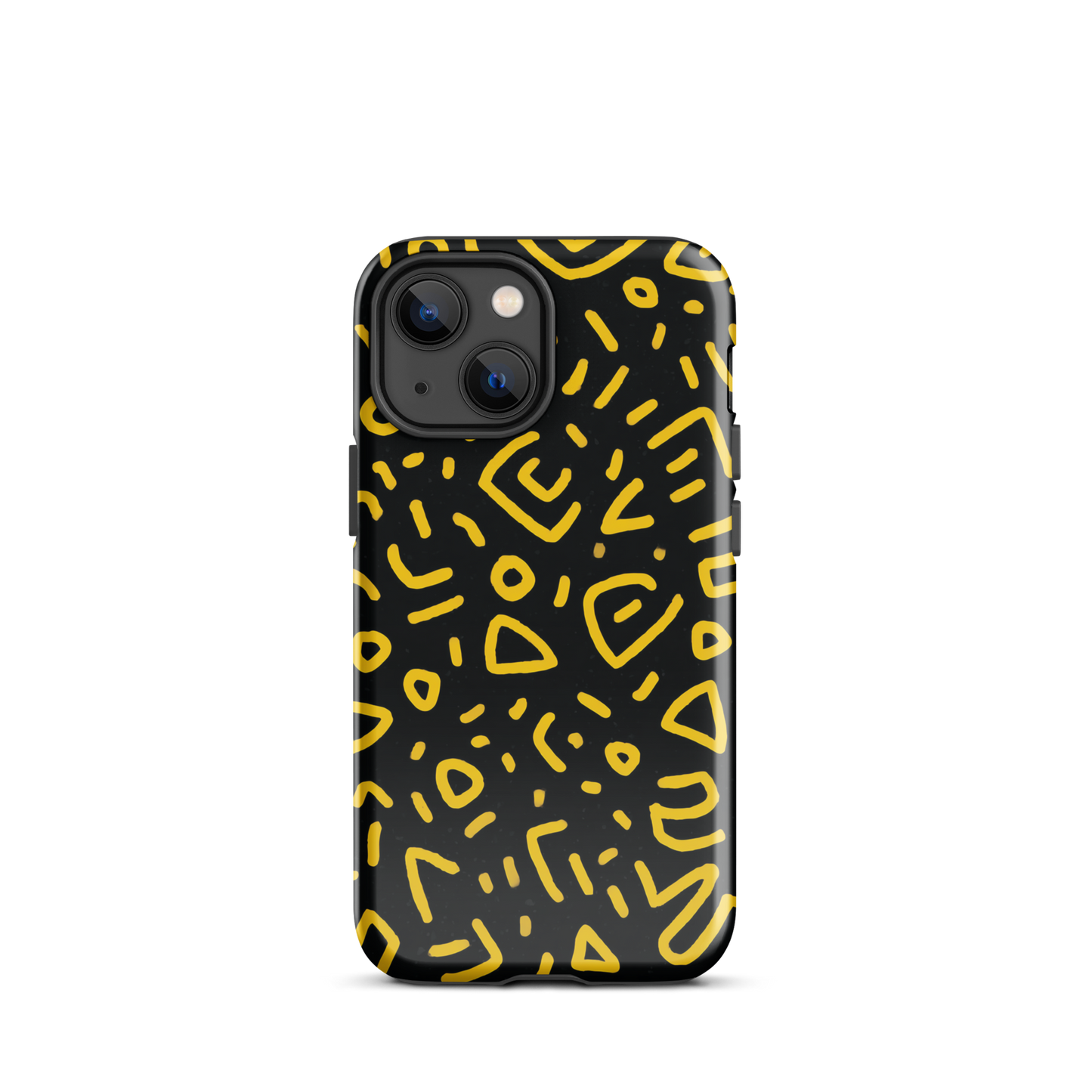 Retro scribbles phone case | Bold retro design NZ