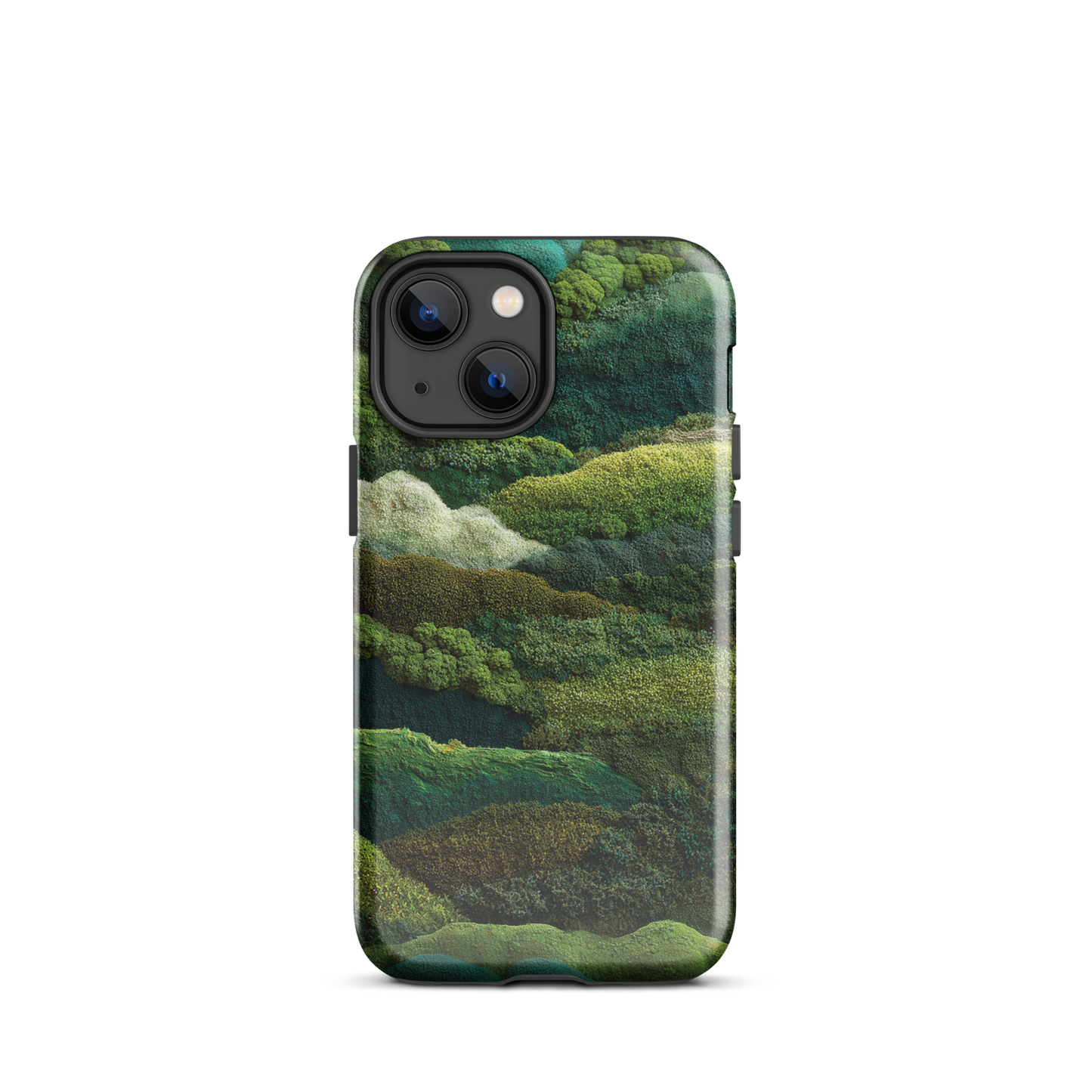 Verdant layers phone case | Abstract green design NZ