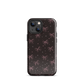 Midnight Bow seamless repeat pattern — pink hand-drawn ribbon bows and sparkle stars on a black background