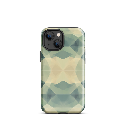 'Symmetry' iPhone 13 Mini tough phone case - protective glossy case NZ Australia