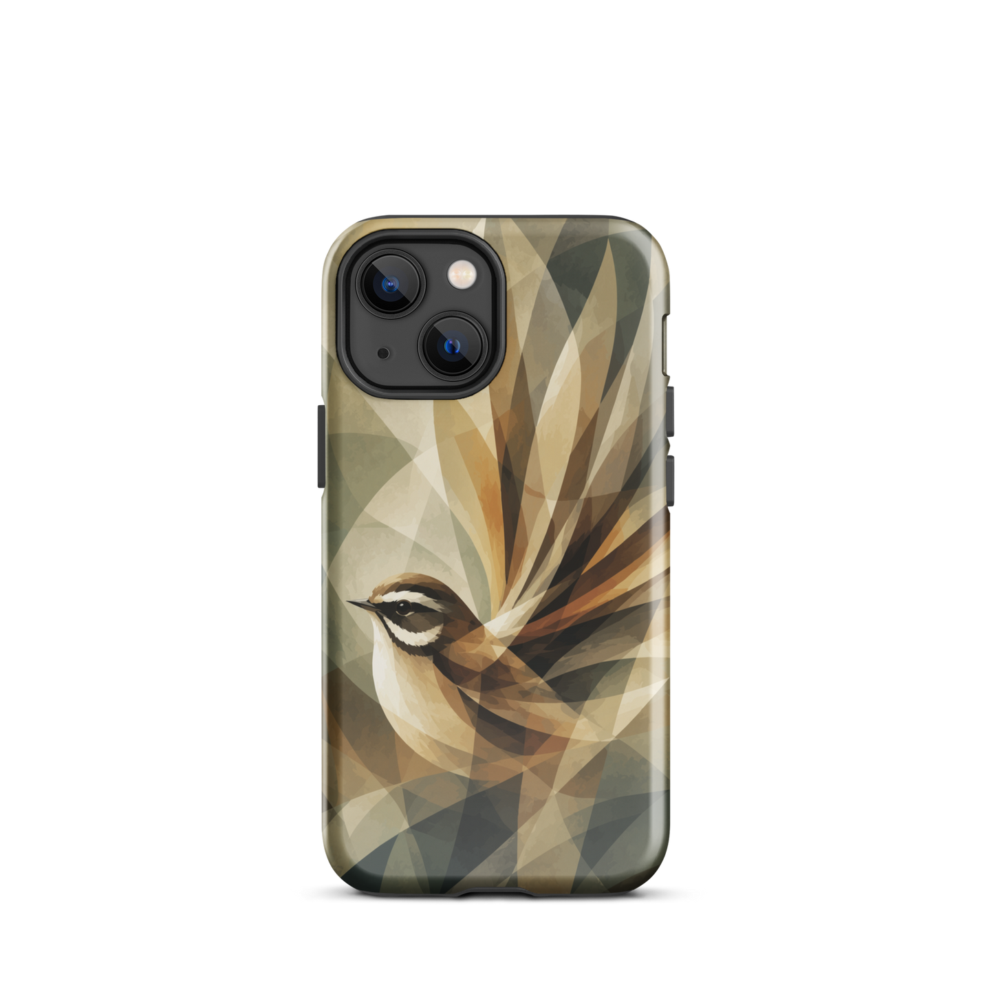 'Fantail' iPhone 13 mini tough phone case - protective glossy case NZ Australia