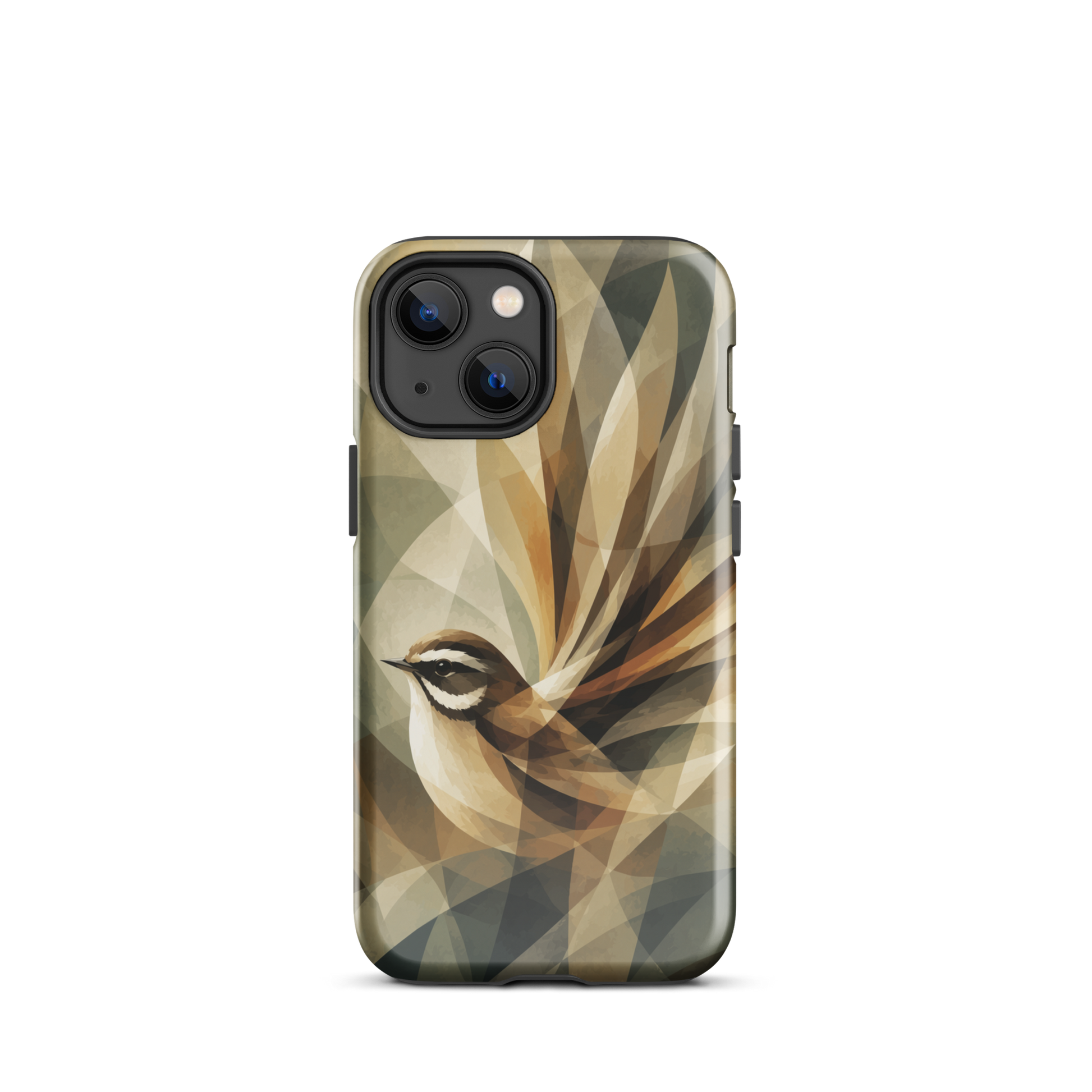 'Fantail' iPhone 13 mini tough phone case - protective glossy case NZ Australia