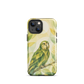 'Kākāpō' iPhone 13 mini tough phone case - protective glossy case NZ Australia