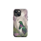 'Kererū' iPhone 13 mini tough phone case - protective glossy case NZ Australia