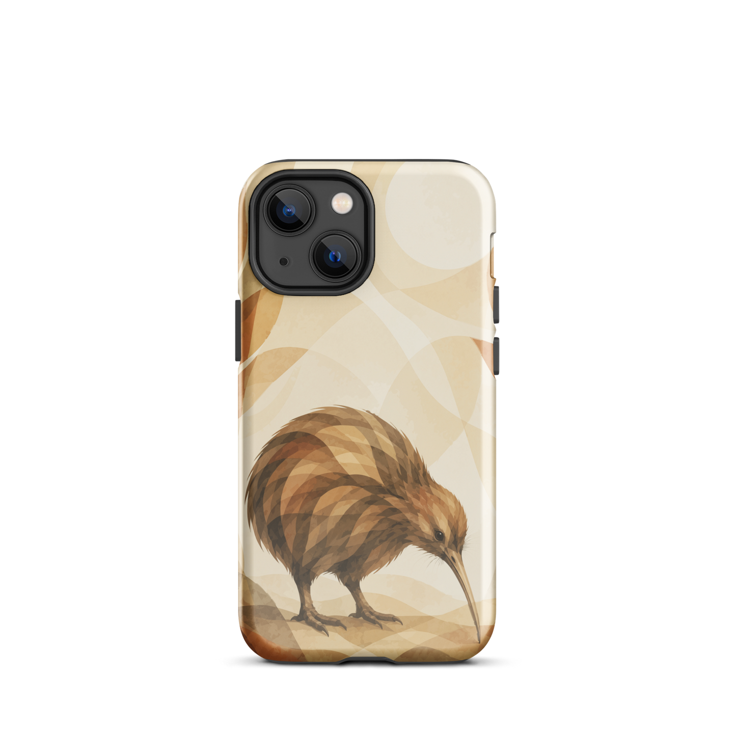 'Kiwi' iPhone 13 mini tough phone case - protective glossy case NZ Australia