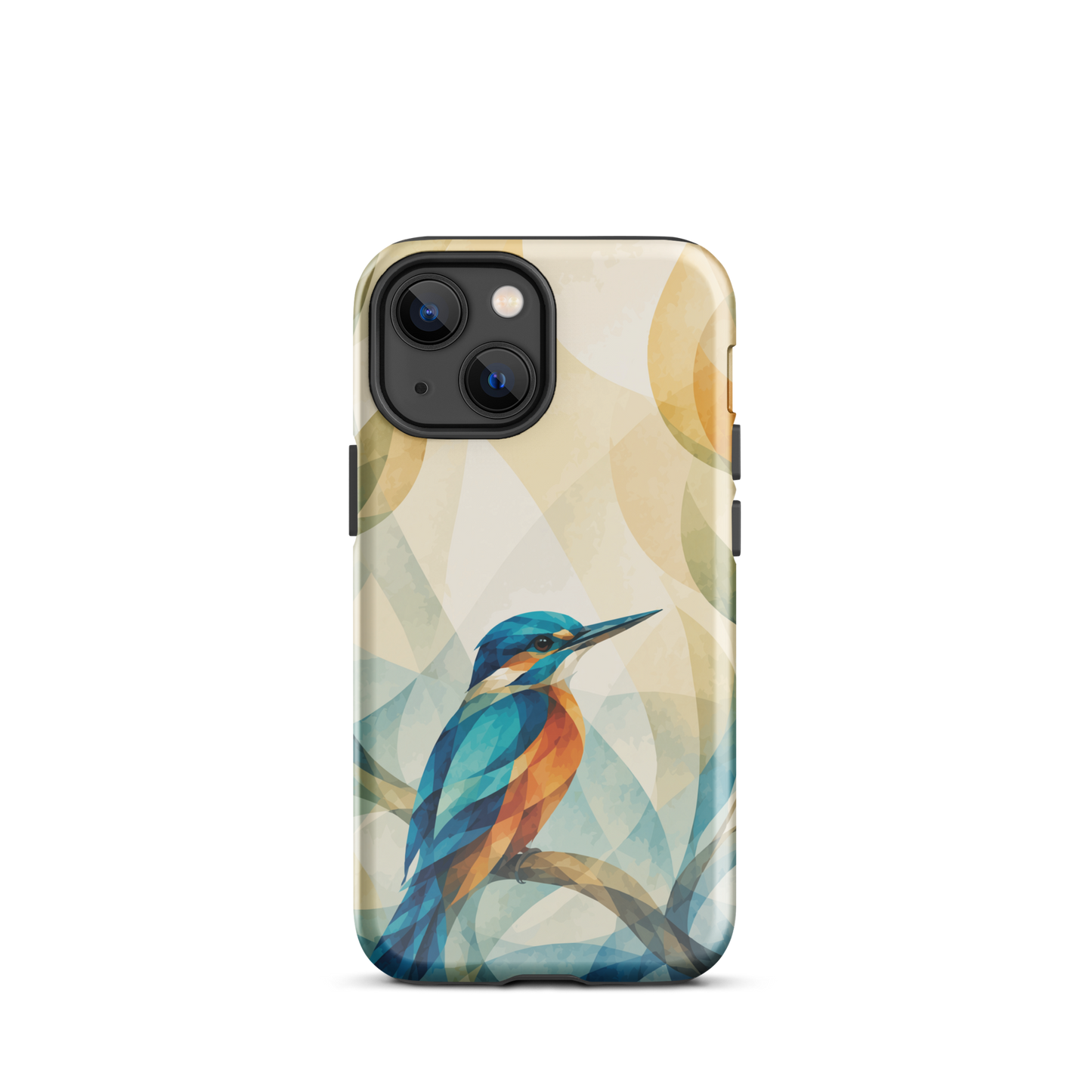 'Kōtare' iPhone 13 mini tough phone case - protective glossy case NZ Australia