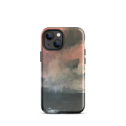 'Glass' iPhone 13 mini tough phone case - protective glossy case NZ Australia