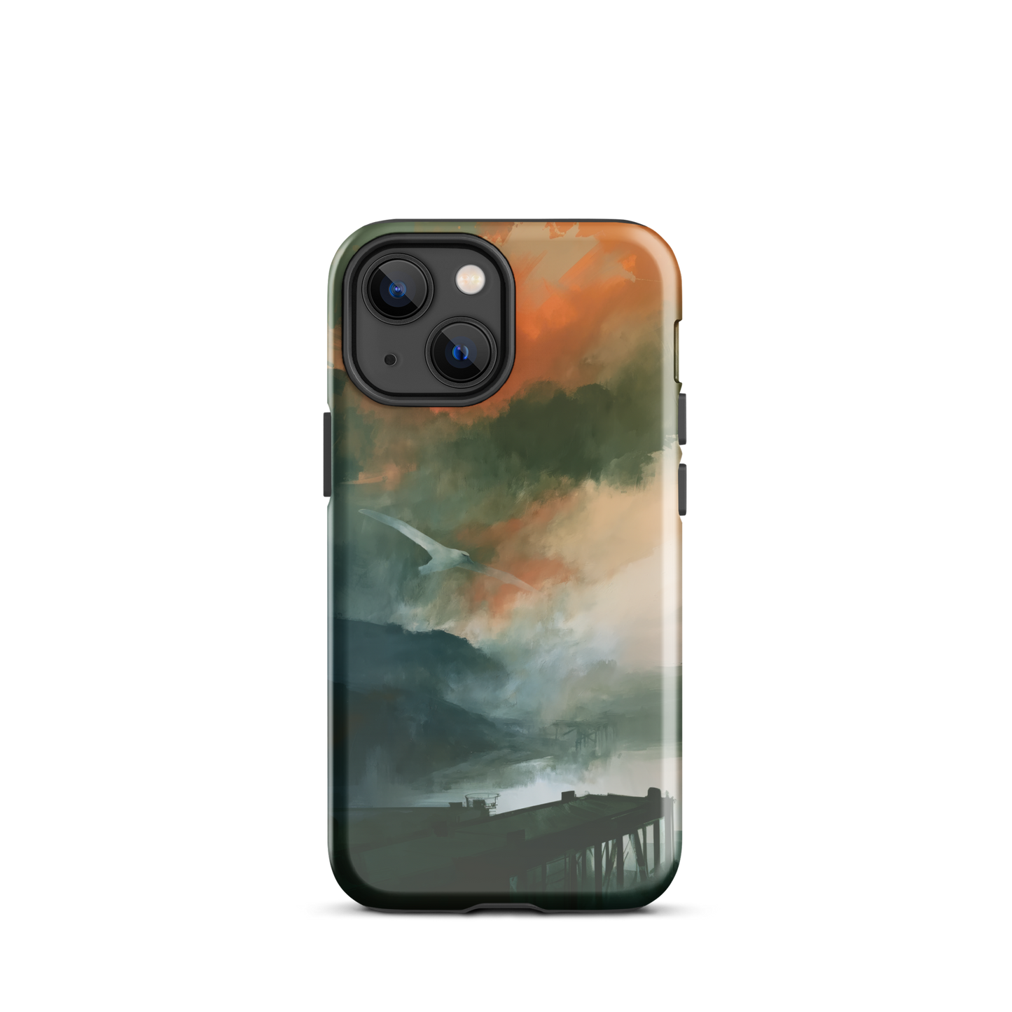 'Harbour' iPhone 13 mini tough phone case - protective glossy case NZ Australia