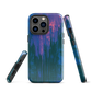 Digital Glitch iPhone case. This striking artwork features a dynamic distortion effect that mimics the visual chaos of a digital malfunction—glitchy lines, vibrant streaks, and pixel-like patterns merge into a futuristic aesthetic. It’s a perfect blend of modern design and edgy street style.