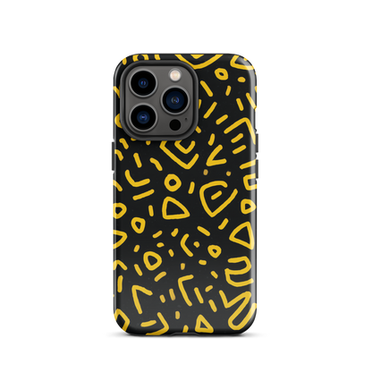 Retro scribbles phone case | Bold retro design NZ