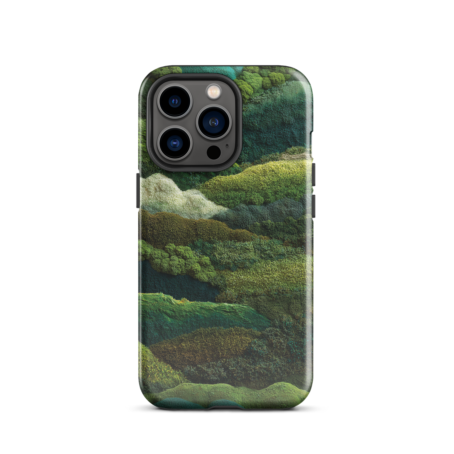 Verdant layers phone case | Abstract green design NZ