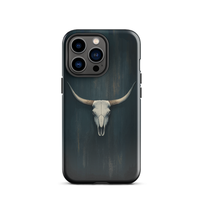 'Longhorn' iPhone 13 Pro tough phone case - protective glossy case NZ Australia