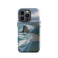 Piha Beach Lion Rock designer phone case with turquoise waves and dramatic NZ coastline
