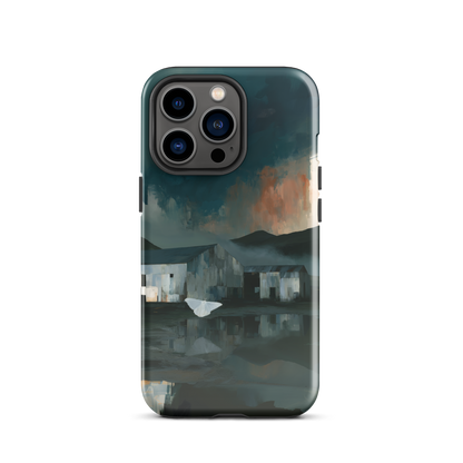 'Evening Flight' iPhone 13 Pro tough phone case - protective glossy case NZ Australia