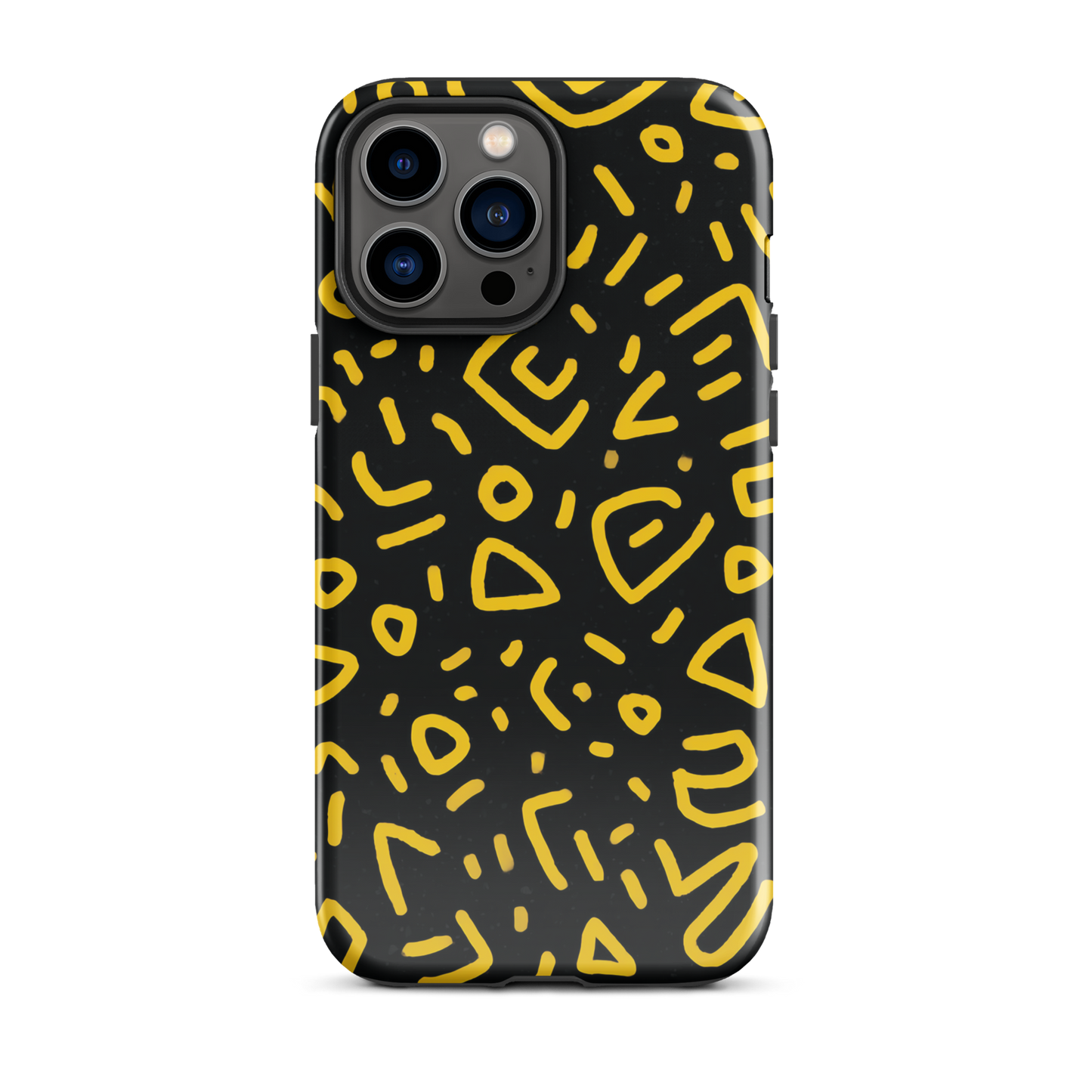 Retro scribbles phone case | Bold retro design NZ