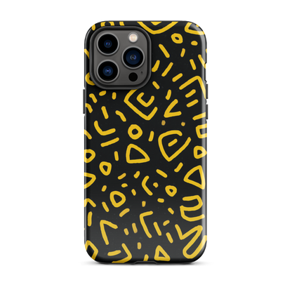 Retro scribbles phone case | Bold retro design NZ