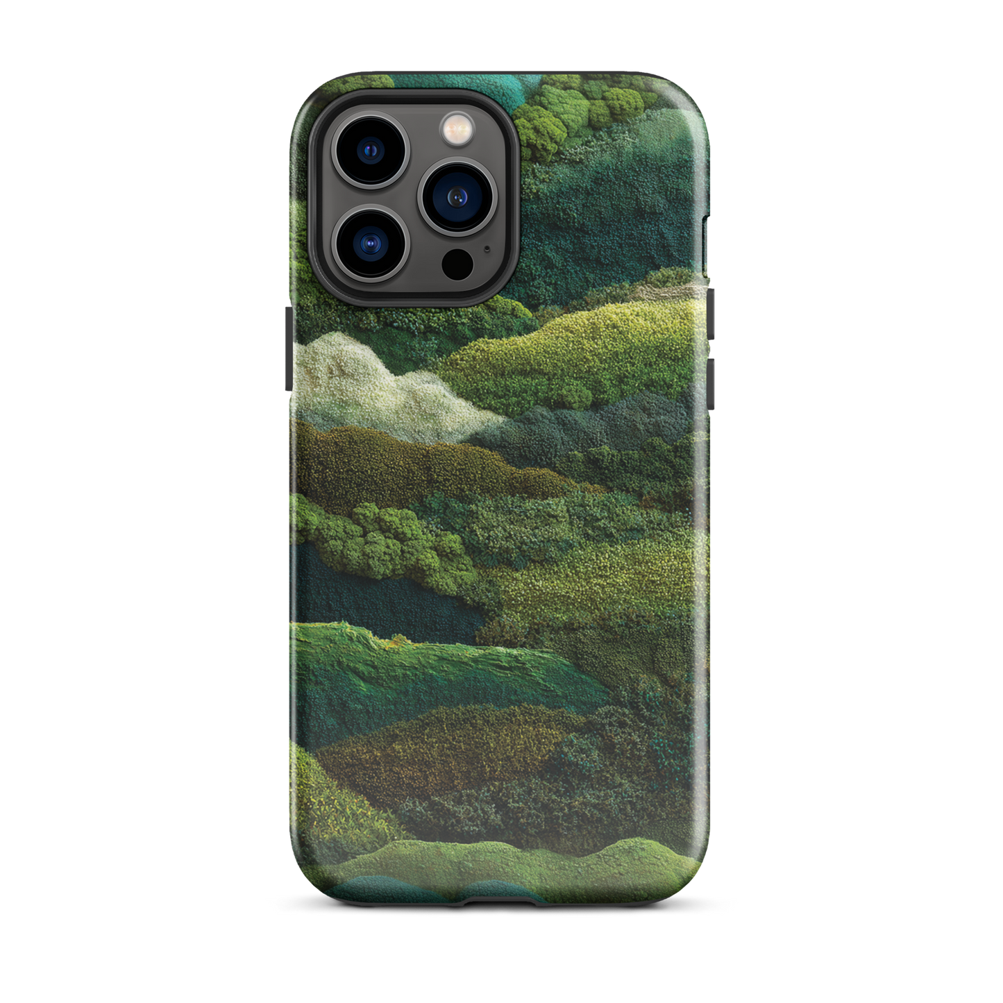 Verdant layers phone case | Abstract green design NZ