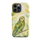 'Kākāpō' iPhone 13 Pro Max tough phone case - protective glossy case NZ Australia