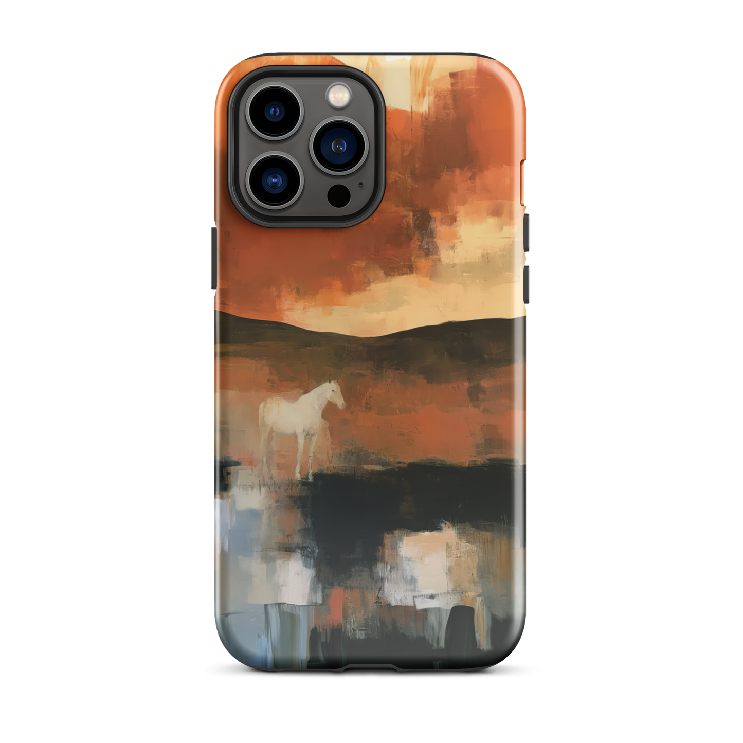 'Ember Fields' iPhone 13 Pro Max tough phone case - protective glossy case NZ Australia