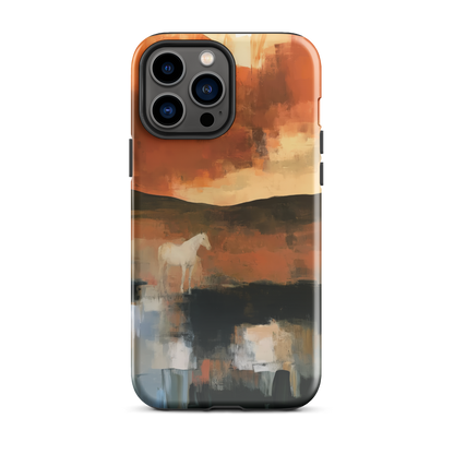 'Ember Fields' iPhone 13 Pro Max tough phone case - protective glossy case NZ Australia