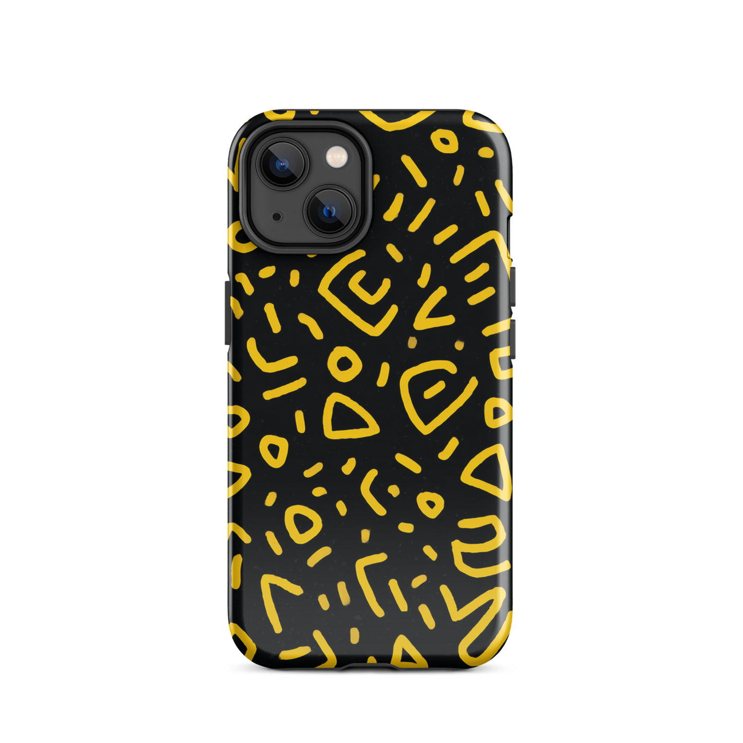 Retro scribbles phone case | Bold retro design NZ