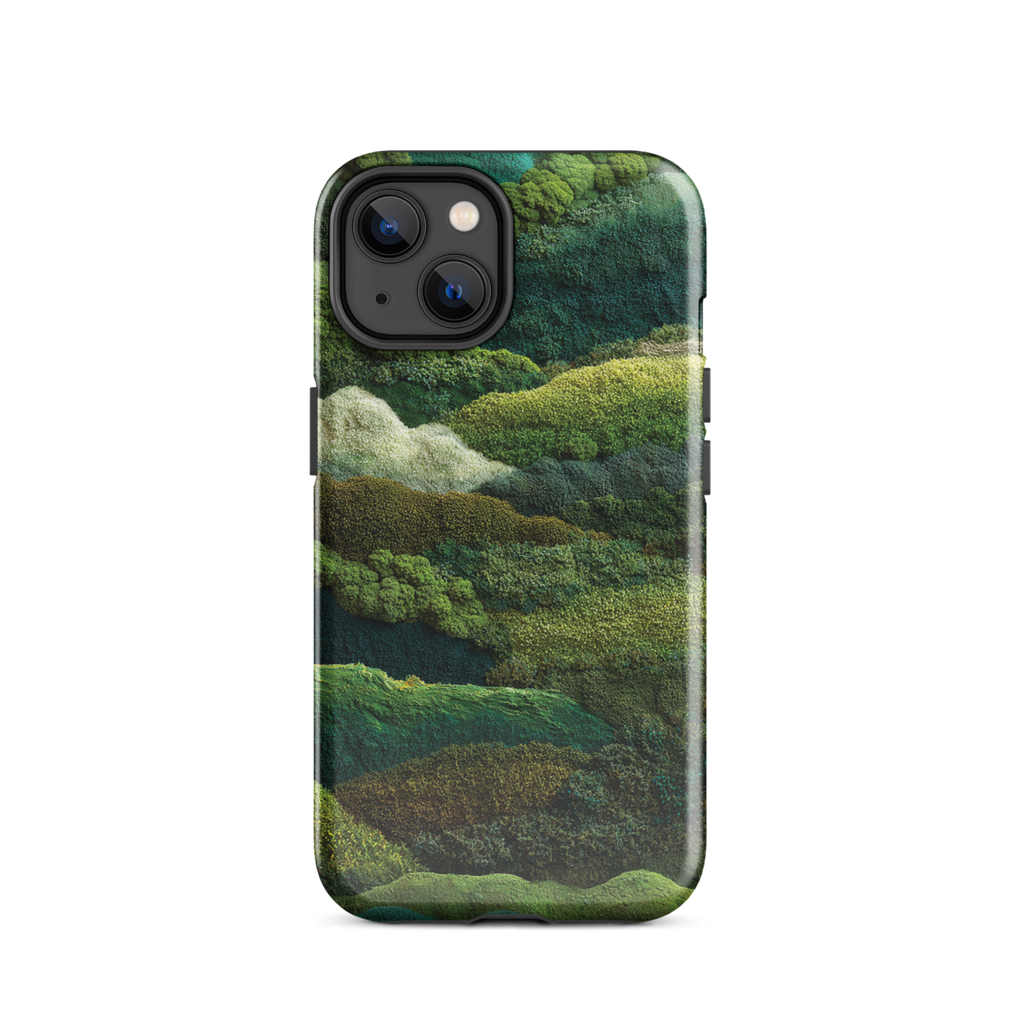 Verdant layers phone case | Abstract green design NZ