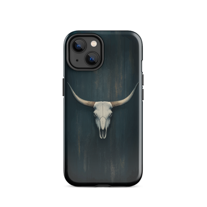 'Longhorn' iPhone 14 tough phone case - protective glossy case NZ Australia