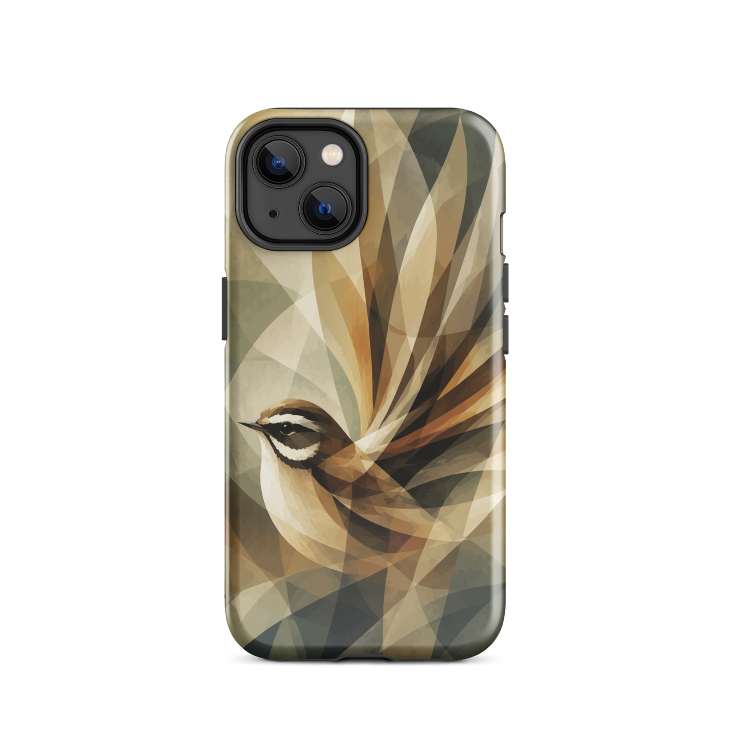 'Fantail' iPhone 14 tough phone case - protective glossy case NZ Australia