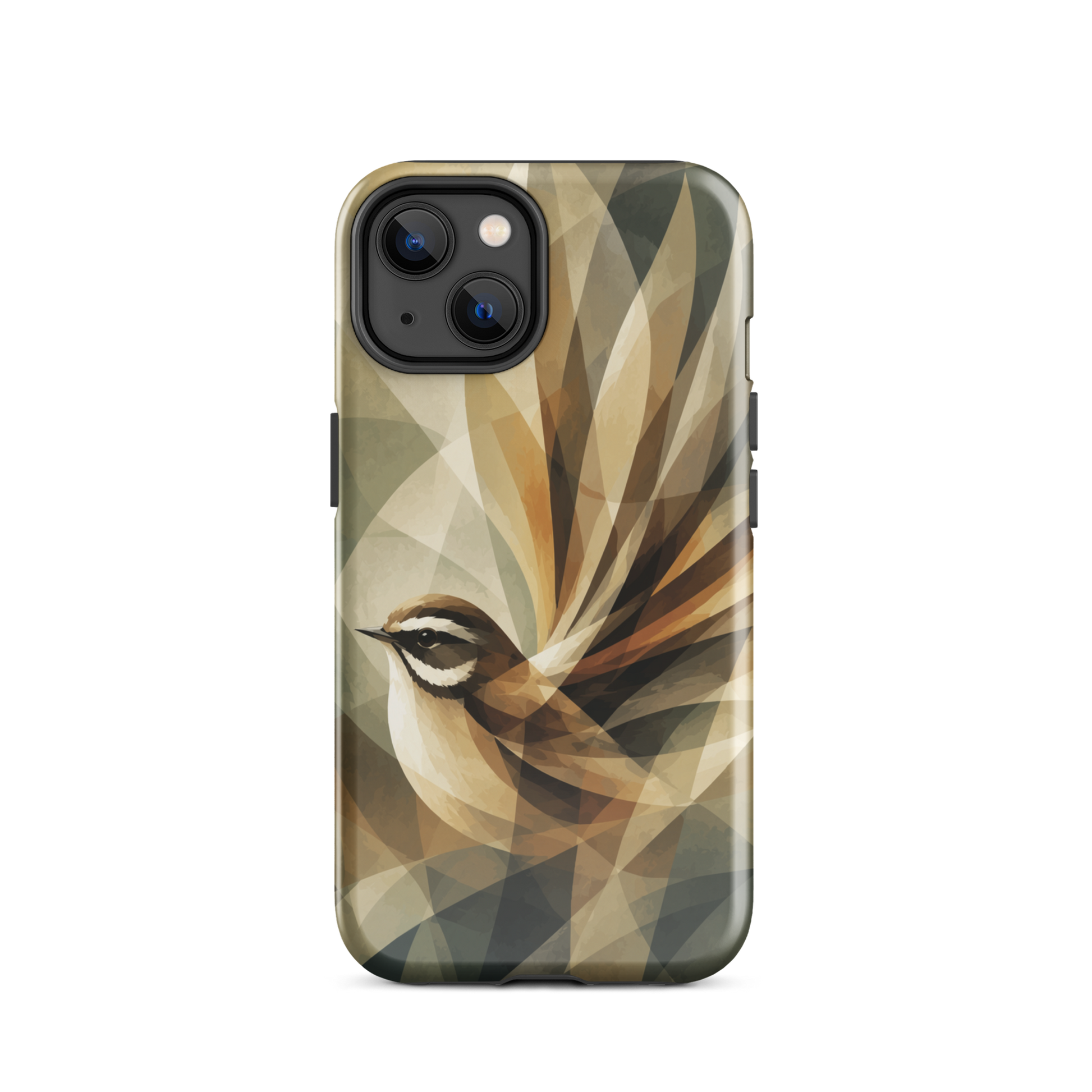 'Fantail' iPhone 14 tough phone case - protective glossy case NZ Australia