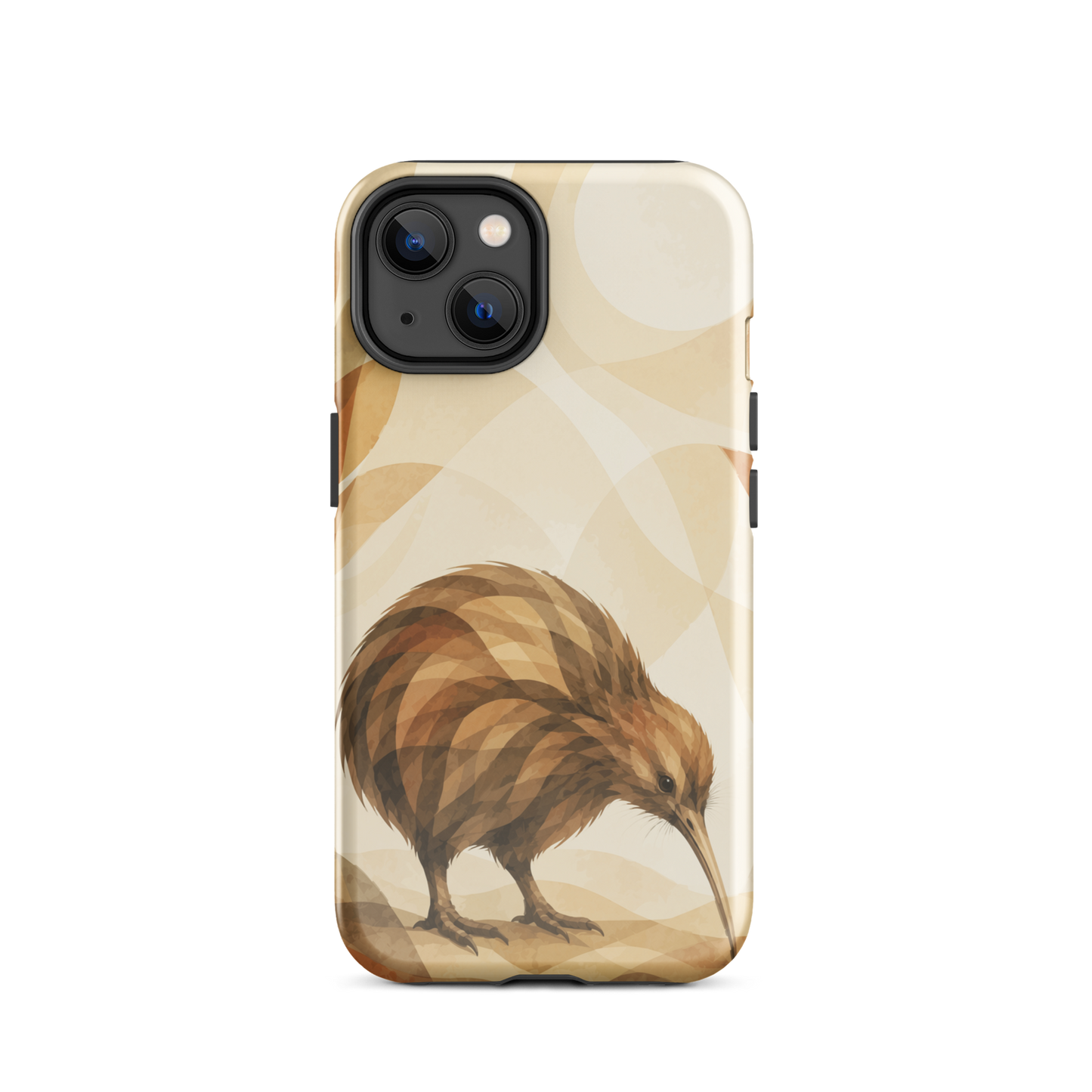 'Kiwi' iPhone 14 tough phone case - protective glossy case NZ Australia