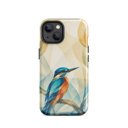 'Kōtare' iPhone 14 tough phone case - protective glossy case NZ Australia