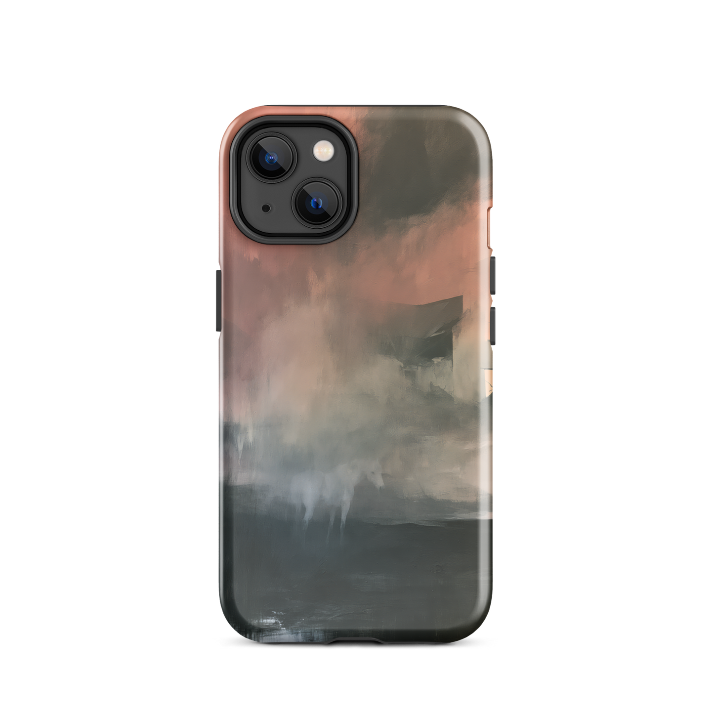 'Glass' iPhone 14 tough phone case - protective glossy case NZ Australia