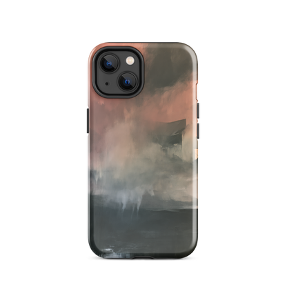 'Glass' iPhone 14 tough phone case - protective glossy case NZ Australia