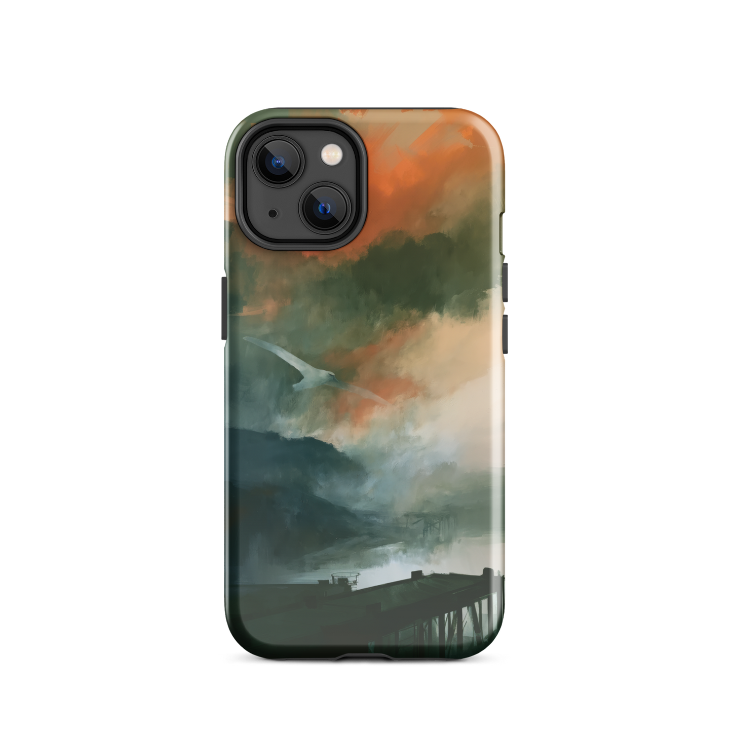 'Harbour' iPhone 14 tough phone case - protective glossy case NZ Australia