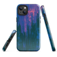 Digital Glitch iPhone case. This striking artwork features a dynamic distortion effect that mimics the visual chaos of a digital malfunction—glitchy lines, vibrant streaks, and pixel-like patterns merge into a futuristic aesthetic. It’s a perfect blend of modern design and edgy street style.