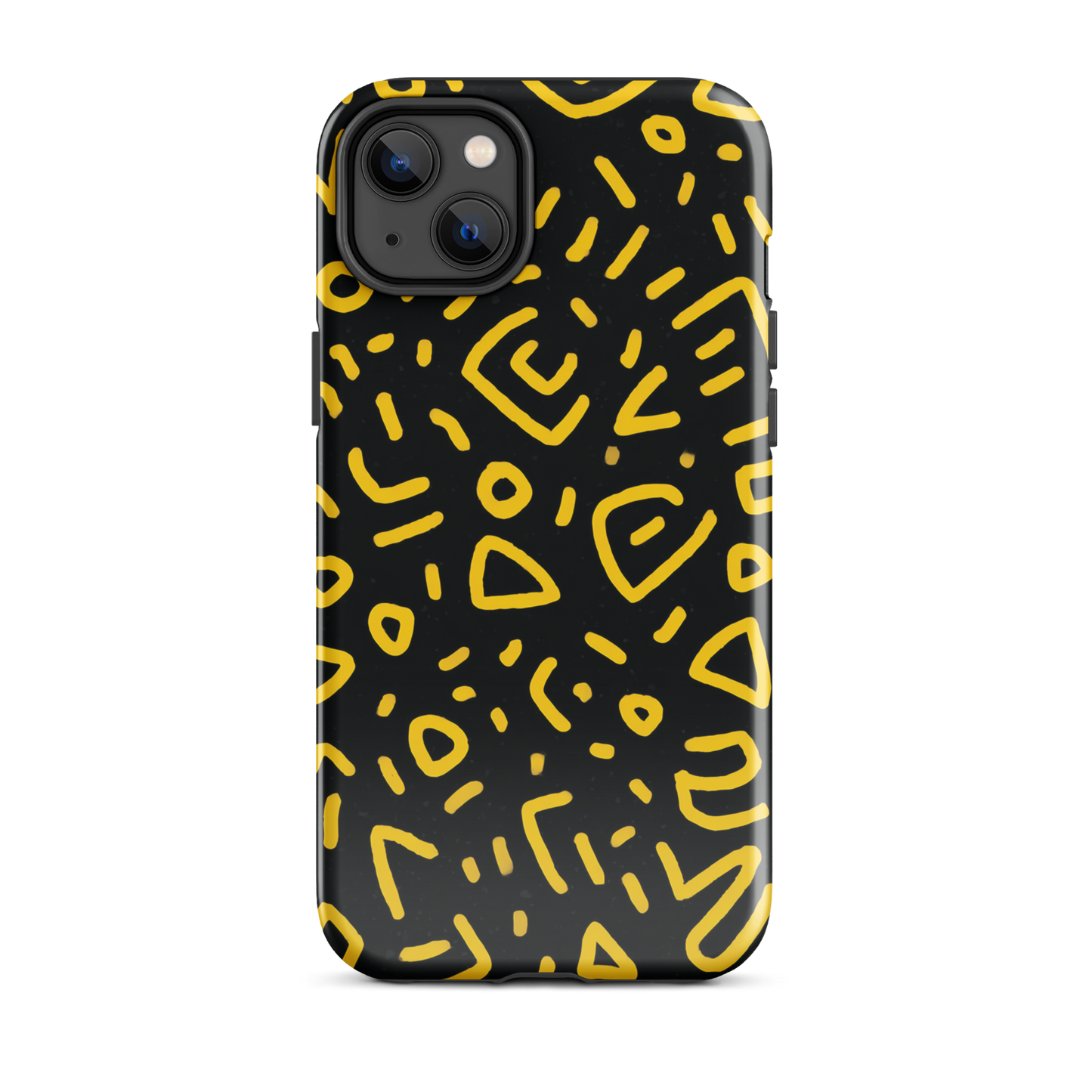 Retro scribbles phone case | Bold retro design NZ