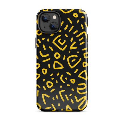 Retro scribbles phone case | Bold retro design NZ