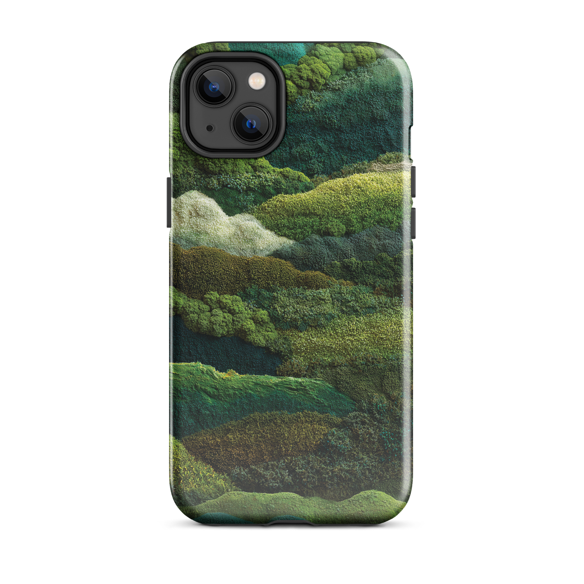 Verdant layers phone case | Abstract green design NZ