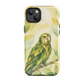 'Kākāpō' iPhone 14 Plus tough phone case - protective glossy case NZ Australia