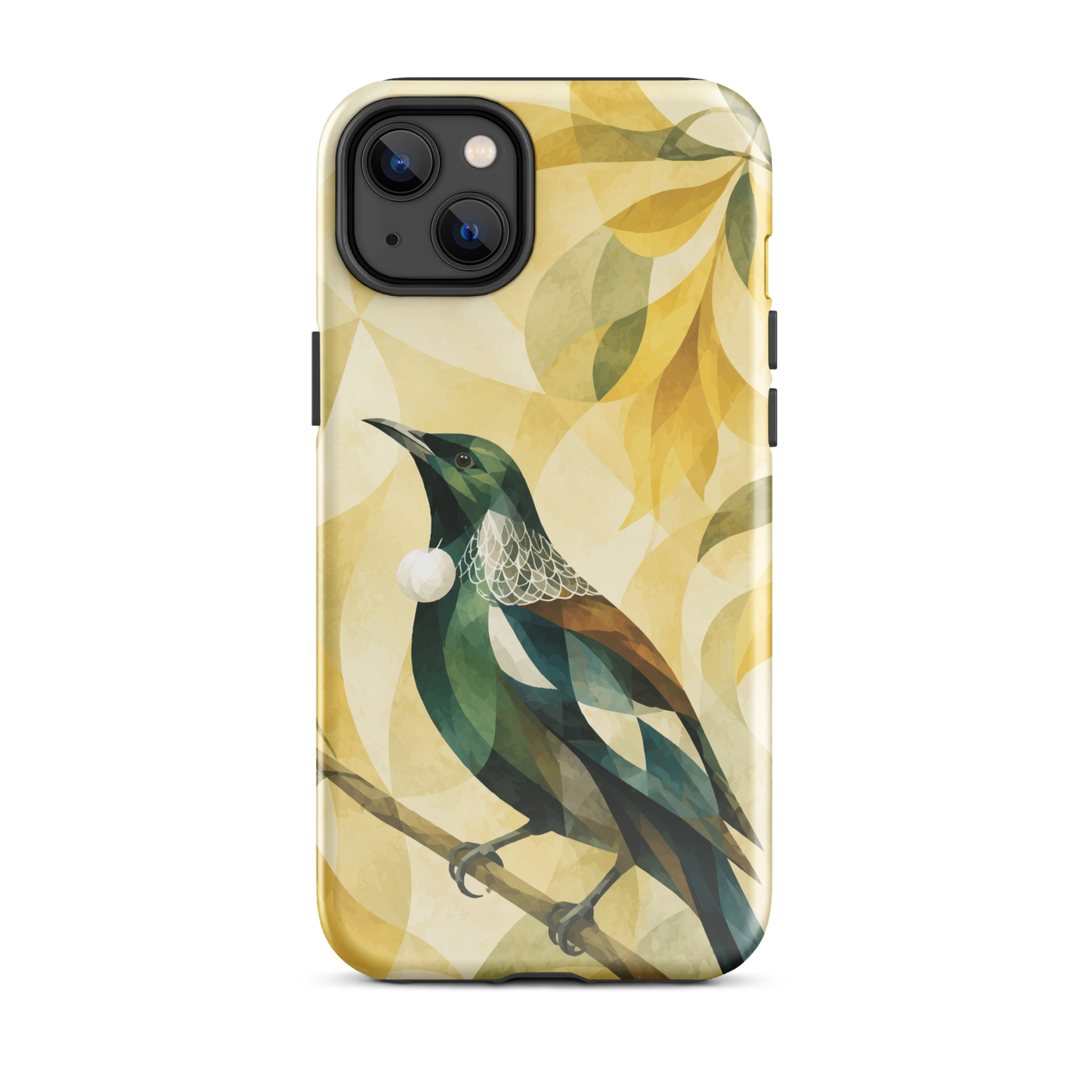 'Tūī' iPhone 14 Plus tough phone case - protective glossy case NZ Australia