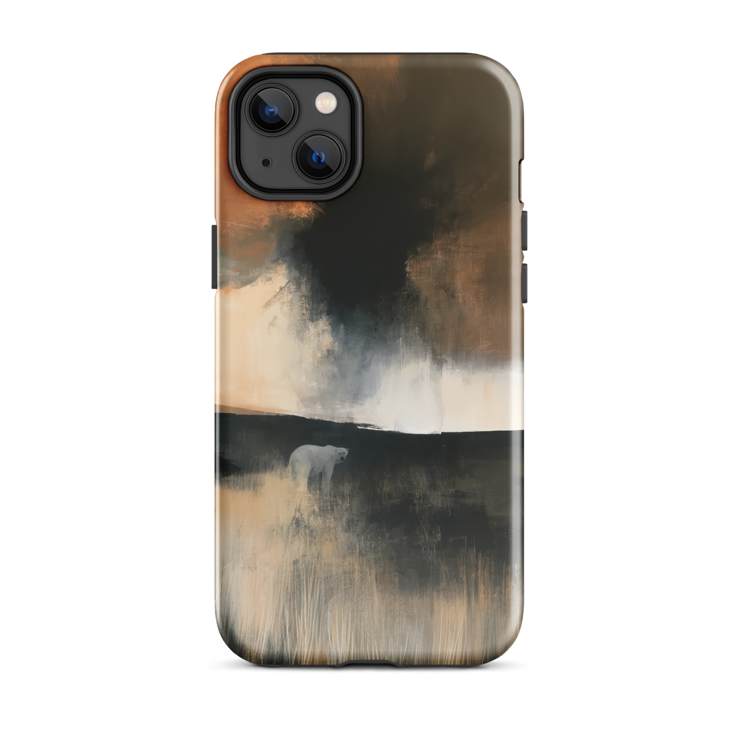 'Black Star' iPhone 14 Plus tough phone case - protective glossy case NZ Australia