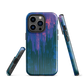 Digital Glitch iPhone case. This striking artwork features a dynamic distortion effect that mimics the visual chaos of a digital malfunction—glitchy lines, vibrant streaks, and pixel-like patterns merge into a futuristic aesthetic. It’s a perfect blend of modern design and edgy street style.