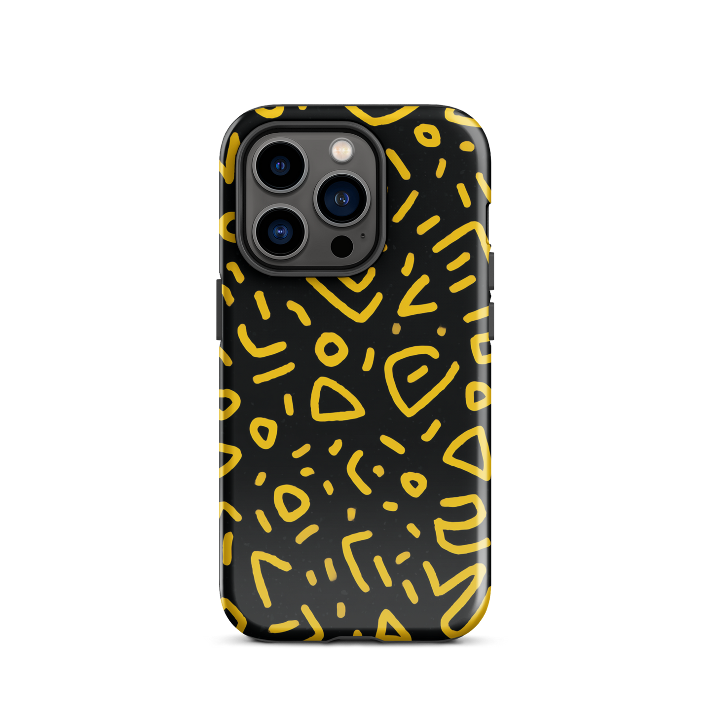 Retro scribbles phone case | Bold retro design NZ