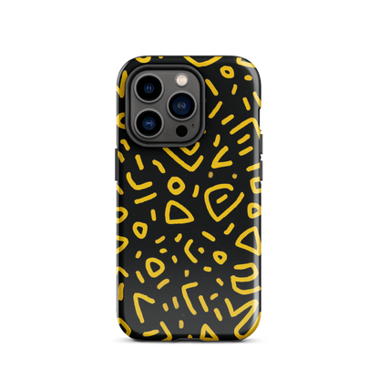 Retro scribbles phone case | Bold retro design NZ