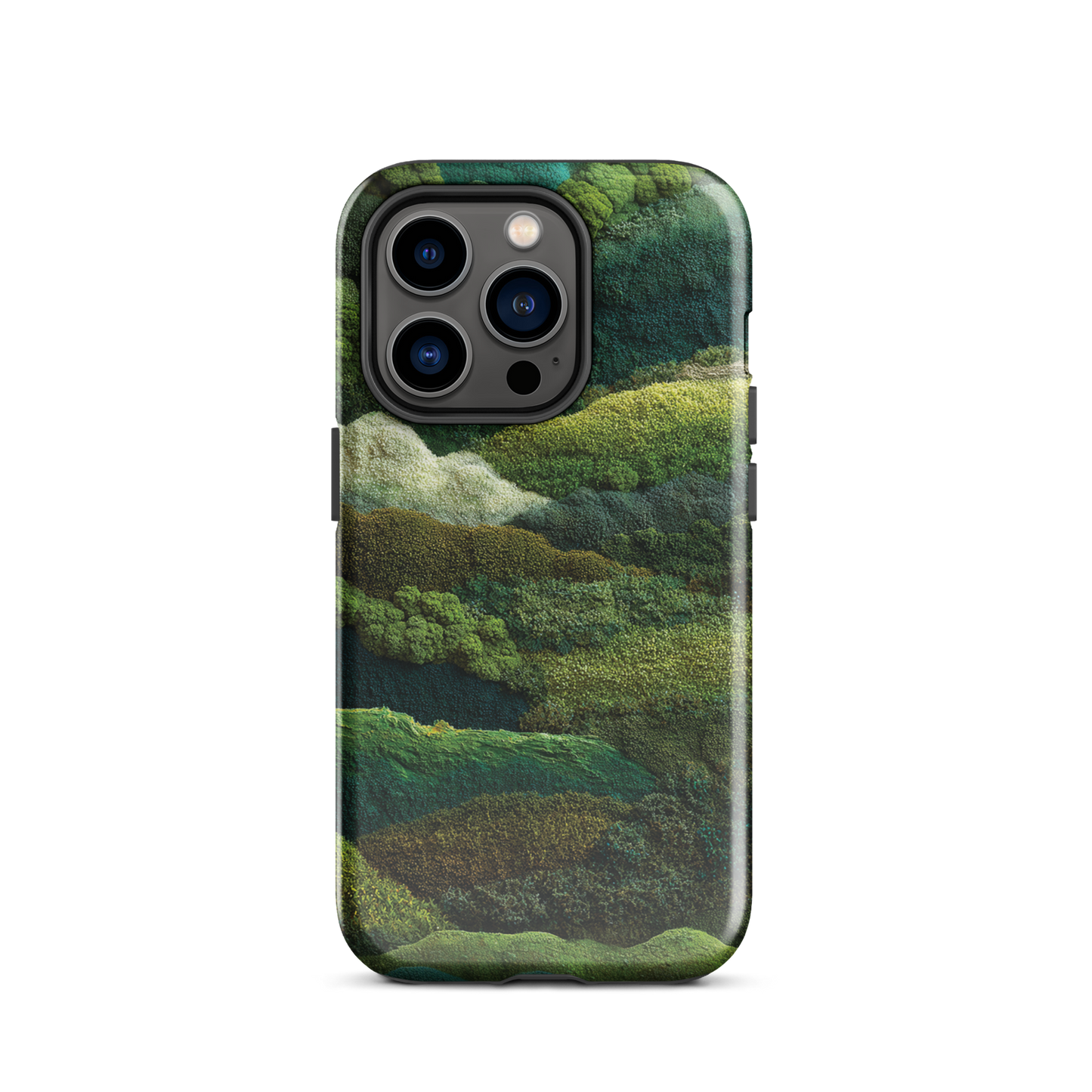 Verdant layers phone case | Abstract green design NZ