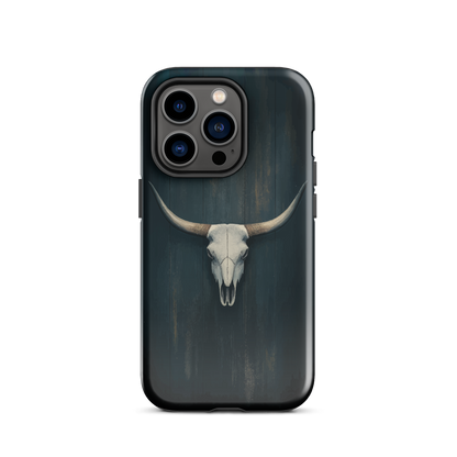 'Longhorn' iPhone 14 Pro tough phone case - protective glossy case NZ Australia