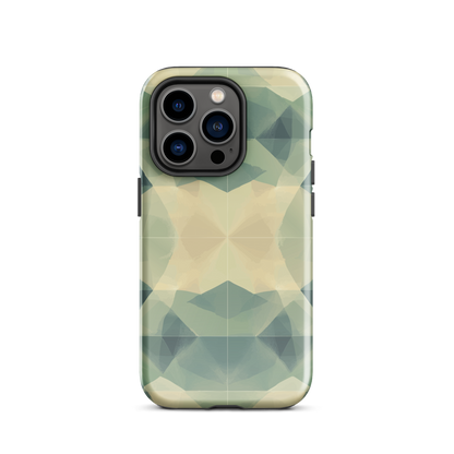 'Symmetry' iPhone 14 Pro tough phone case - protective glossy case NZ Australia