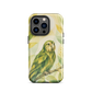 'Kākāpō' iPhone 14 Pro tough phone case - protective glossy case NZ Australia